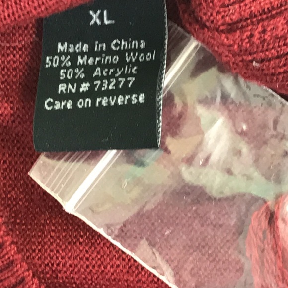 Apt.9 Mens Wool Blend Long Sleeve Sweater - Picture 9 of 10